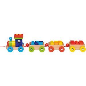 Houten Trein met Blokken