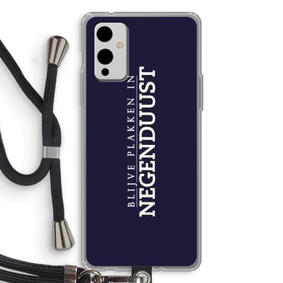 Blijve plakken in Negenduust: OnePlus 9 Transparant Hoesje met koord