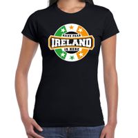 Have fear Ireland is here / Ierland supporter t-shirt zwart voor dames