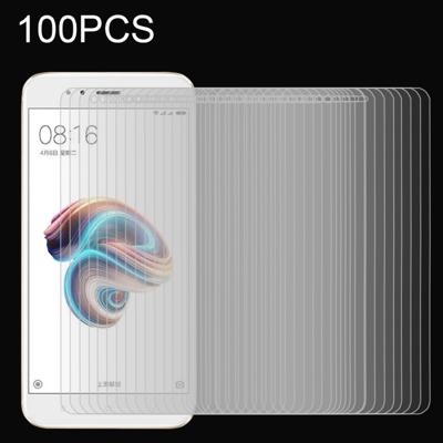 100 stuks Xiaomi Mi 5 X / A1 0 26 mm 9H oppervlaktehardheid 2.5D Explosieveilig volledig scherm getemperd glas scherm Film