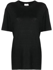 MARANT ÉTOILE t-shirt en lin à col rond - Noir