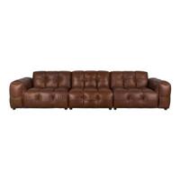 Dutchbone Hackman 4,5-zitsbank Leer Chocolade Bruin Dutchbone Hackman 4,5-zitsbank Leer Chocolade Bruin