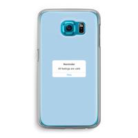 Reminder: Samsung Galaxy S6 Transparant Hoesje - thumbnail