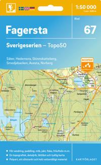 Topografische kaart - Wandelkaart 67 Sverigeserien Fagersta | Norstedts