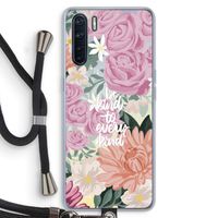 Kindness matters: Oppo A91 Transparant Hoesje met koord