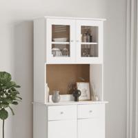 Opzetkast ALTA 77x30x92 cm massief grenenhout wit