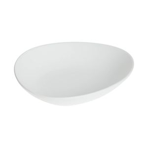 6x Dinerbord Bordenset Porselein Diepe Borden - 22x20 cm - Wit