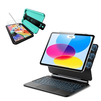 iPad 11" (A18) 2026 Bundle Rebound Magnetic Keyboard Case & Paper-Feel Screen Protectors - US Layout-Black