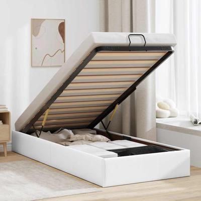 Bedframe zonder matras 90x190 cm kunstleer wit