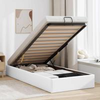 Bedframe zonder matras 90x190 cm kunstleer wit
