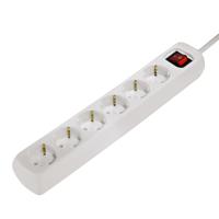Hama Distribution Panel 6 Sockets With Switch Child-proof 3 M White - thumbnail