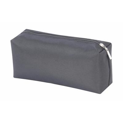 Klassieke toilettas/make-up etui - zwart - 18 x 8.5 x 5 cm - Makeuptas/Toilettas