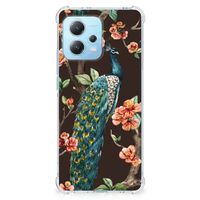 Xiaomi Redmi Note 12 5G Case Anti-shock Pauw met Bloemen - thumbnail