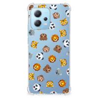 Doorzichtige Silicone Hoesje voor Xiaomi Redmi Note 12 5G Dieren Emojis