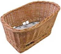Rieten hondenfietsmand Basil Pasja middel 45cm met snelsluiting 45 x 37 x 31cm
