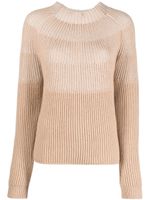 Agnona pull colour block en cachemire - Tons neutres
