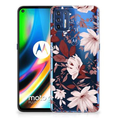 Smartphone hoesje Motorola Moto G9 Plus Watercolor Flowers