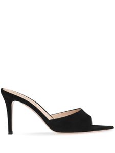 Gianvito Rossi mules Elle 85 mm en daim - Noir