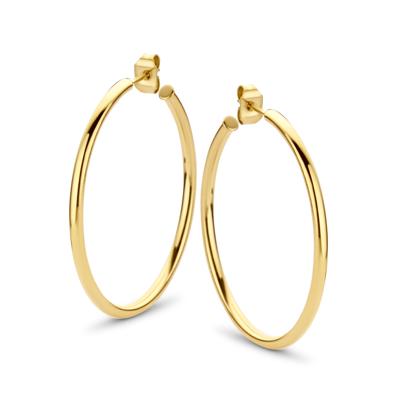 Oorbellen hoops | 15-45 mm - Stainless steel - Goud - 35 mm