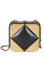 CHANEL Pre-Owned pochette à empiècements métalliques (2021-2022) - Noir