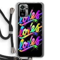 Loves: Xiaomi Redmi Note 10S Transparant Hoesje met koord