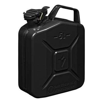 Pro Plus Metalen jerrycan - 5 liter - zwart - geschikt voor brandstof - benzine / diesel