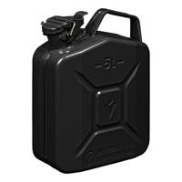 Pro Plus Metalen jerrycan - 5 liter - zwart - geschikt voor brandstof - benzine / diesel