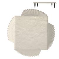 Stapstenen voor Tuin Set van 16 Tegels 40 x 40 cm Polypropyleen Stenen Tegels voor Gazon Tuinpaden Set van 2