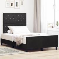 Bedframe fluweel zwart 120x200 cm