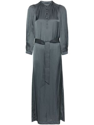 Zadig&Voltaire robe longue Rity en satin - Gris