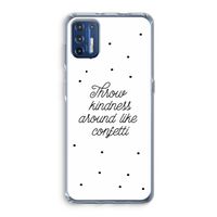 Confetti: Motorola Moto G9 Plus Transparant Hoesje Confetti: Motorola Moto G9 Plus Transparant Hoesje