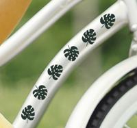 Fiets stickers Monstera verlaat de fiets