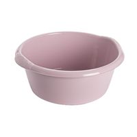 Kunststof teiltje/afwasbak rond 6 liter zacht roze   - - thumbnail