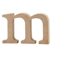 Creativ Company Letter, m, h: 8 cm, dikte 2 cm, 1 stuk