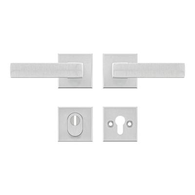 AXA AXA Edge set veiligheidsbeslag achterdeur vierkant kruk/kruk met kerntrekbeveiliging SKG3 - aluminium AXA AXA Edge set veiligheidsbeslag achterdeur vierkant kruk/kruk met kerntrekbeveiliging SKG3 - aluminium