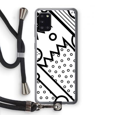 Pop Art #4: Samsung Galaxy A31 Transparant Hoesje met koord