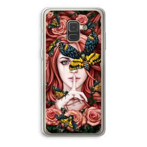Lady Moth: Samsung Galaxy A8 (2018) Transparant Hoesje