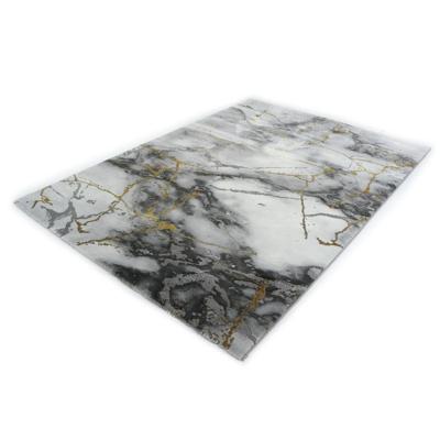 Vintage Vloerkleed - Marmer Look - Craft 23270-296 Grijs-Goud-200 x 290 cm