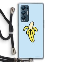 Banana: Oppo Find X3 Neo Transparant Hoesje met koord