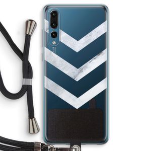 Marmeren pijlen: Huawei P20 Pro Transparant Hoesje met koord