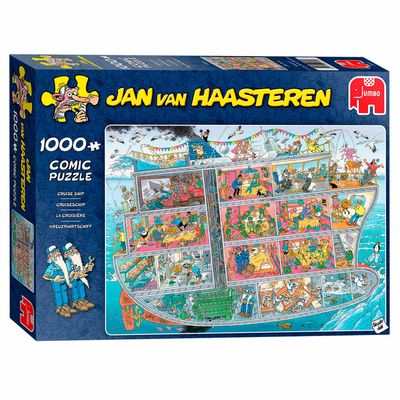 Jan Van Haasteren legpuzzel - cruise schip, 1000st.