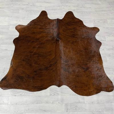 Koeienhuid bruin zwart brindle 160x160cm S