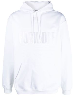 VTMNTS hoodie à slogan imprimé - Blanc