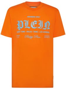 Philipp Plein t-shirt en coton à logo imprimé - Orange