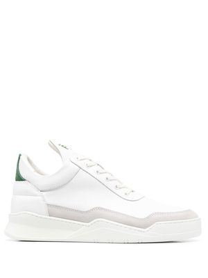 Filling Pieces baskets en cuir de veau - Blanc