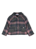 Emporio Armani Kids veste boutonnée à carreaux - Gris