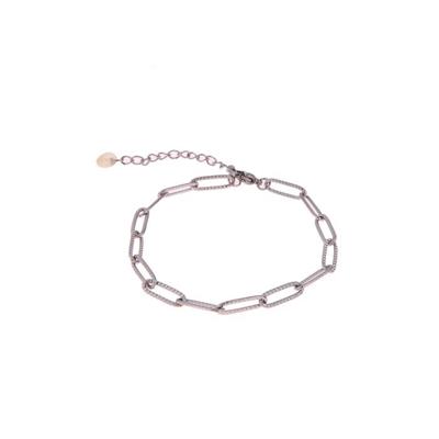 Go Dutch Label Bewerkte Schakel Armband Zilver