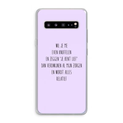 Relatief: Samsung Galaxy S10 5G Transparant Hoesje