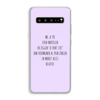 Relatief: Samsung Galaxy S10 5G Transparant Hoesje