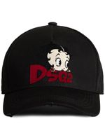 DSQUARED2 casquette en coton à logo imprimé - Noir